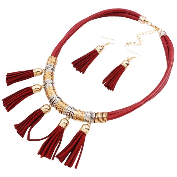 Vintage Jewellery Set Necklace & Earrings - Picture 4 of 4